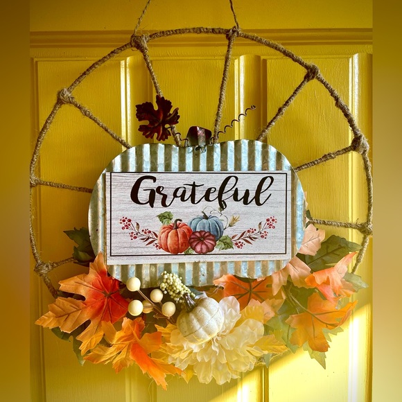 Fall Country Sheik Floral Wreath - Picture 1 of 2